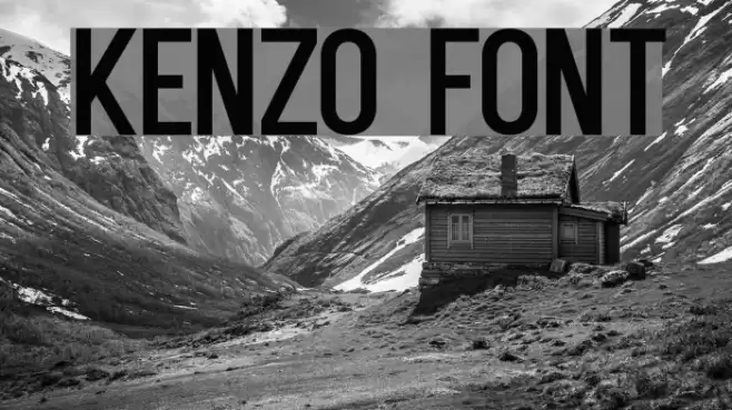 Kenzo Font examples