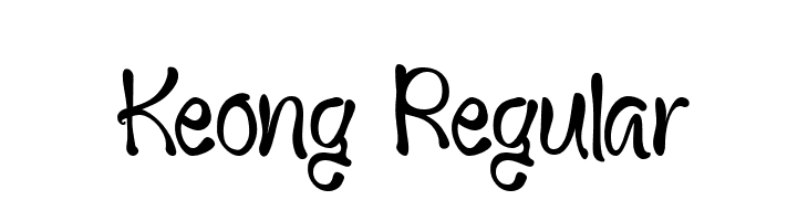 Keong Regular  免费字体下载
