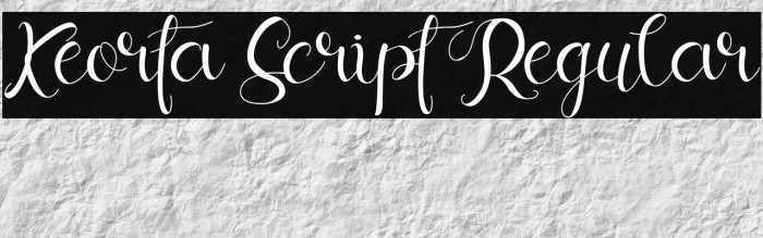Keorta Script Regular Example 3
