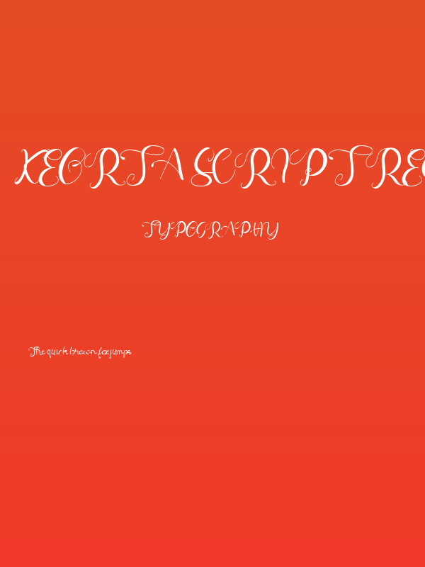 Keorta Script Regular Poster