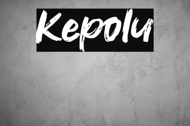 Kepolu Font examples