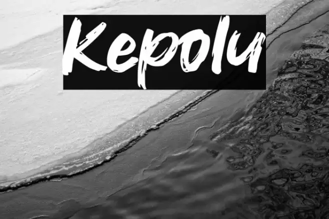 Kepolu Font examples