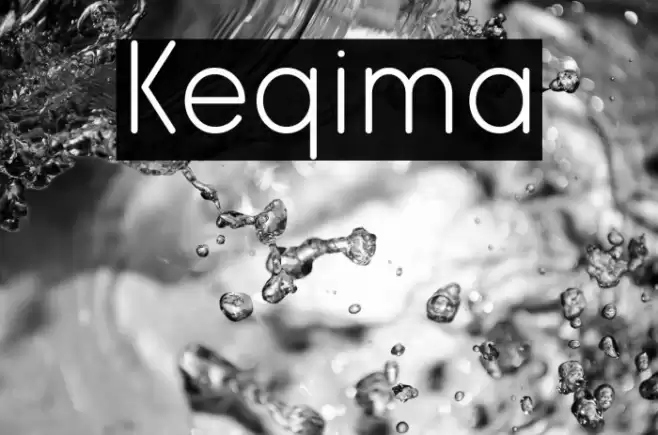 Keqima Font examples