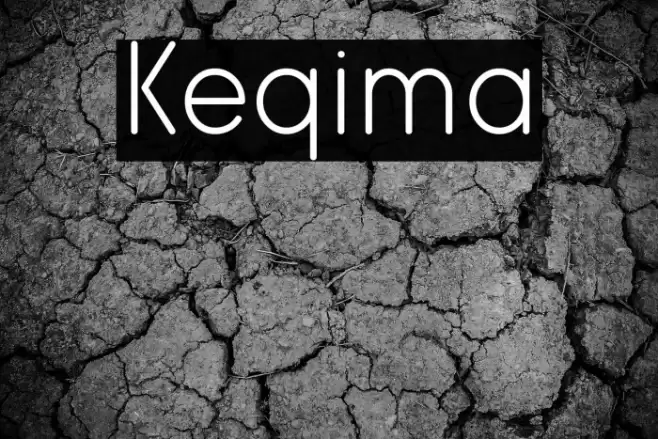 Keqima Font examples
