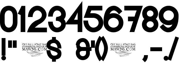 Kerater Black Font OTHER CHARS