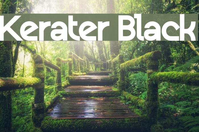 Kerater Black Font examples