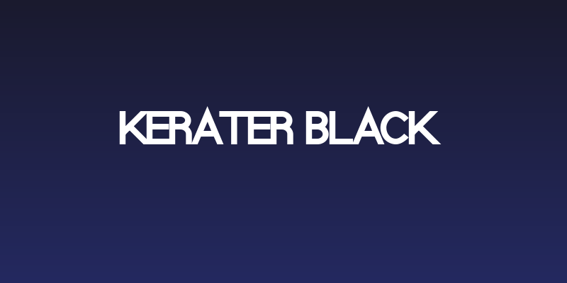 Kerater Black Social Header