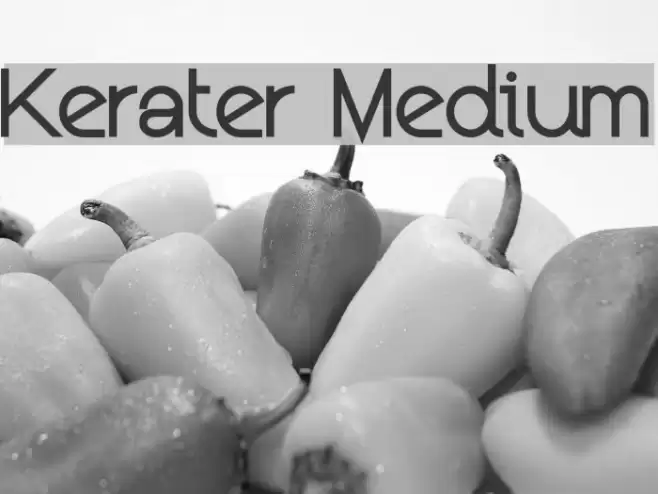 Kerater Medium Font examples