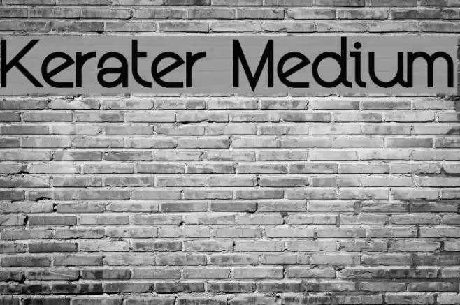 Kerater Medium Font examples