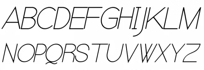 Kerater UltraLight Italic