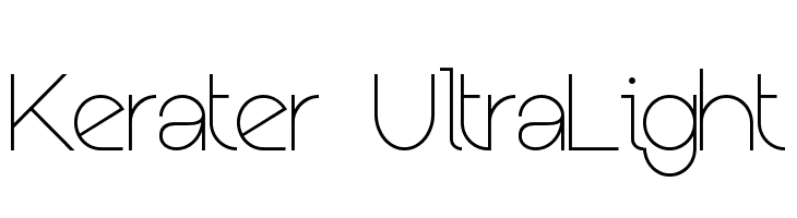 Kerater UltraLight Font