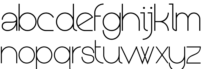 Kerater UltraLight Font LOWERCASE