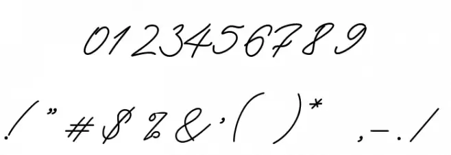 Keraton Font OTHER CHARS