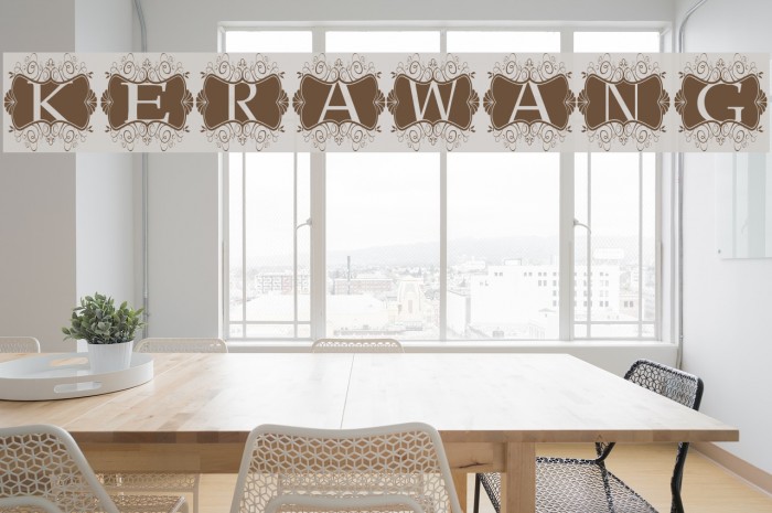 Kerawang Font examples