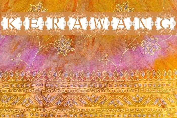 Kerawang Font examples