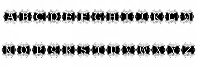 Kerawang Schriftart Kleinbuchstaben