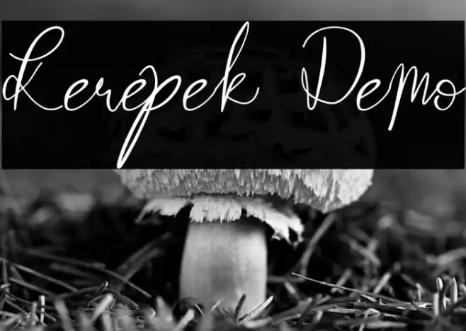 Kerepek Demo Font examples