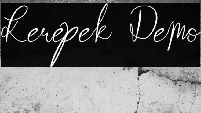 Kerepek Demo Font examples