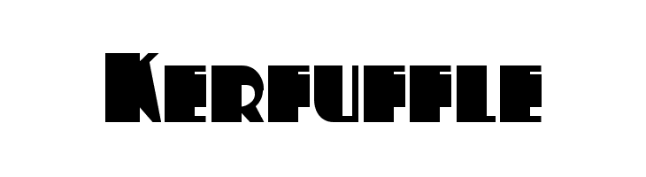 Kerfuffle  フリーフォントのダウンロード