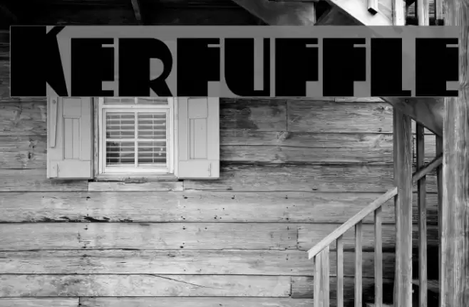 Kerfuffle Font examples