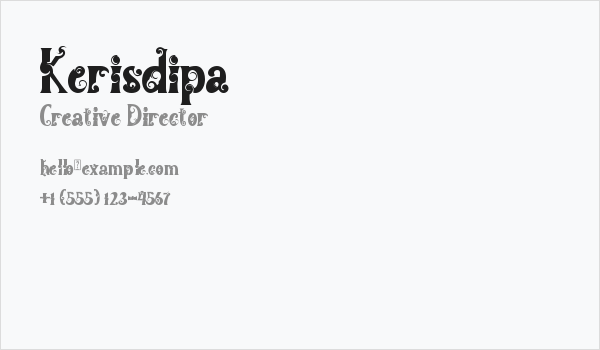 Kerisdipa Business Card