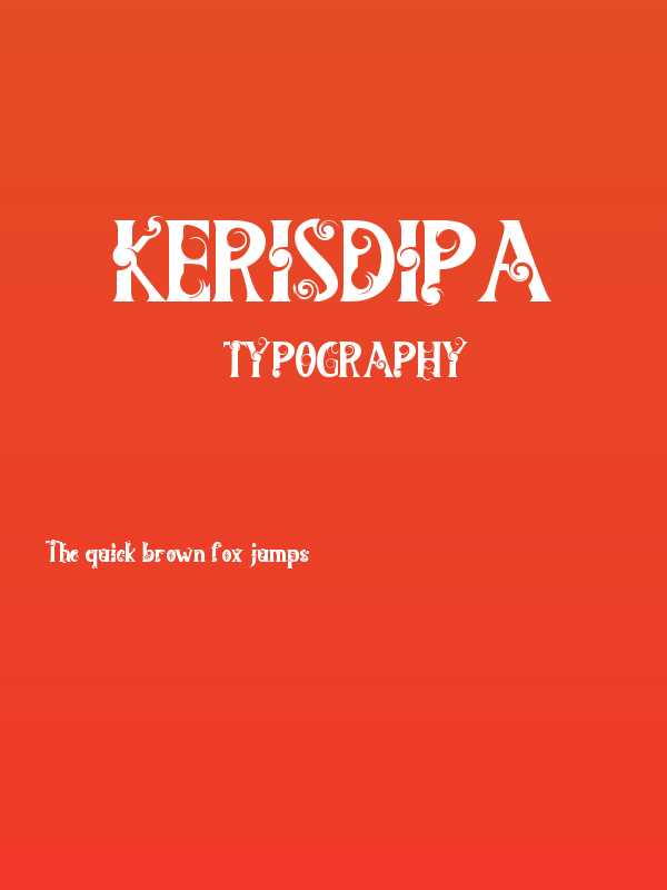Kerisdipa Poster