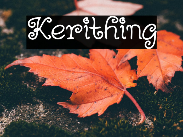 Kerithing フォント examples