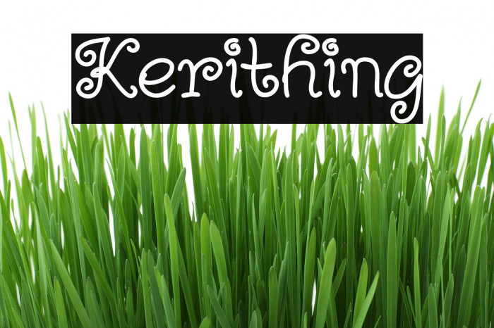 Kerithing フォント examples