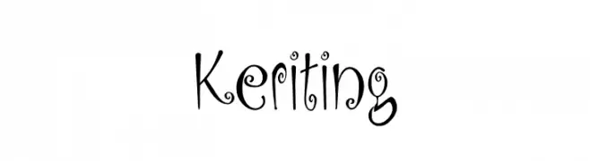 Keriting  フリーフォントのダウンロード