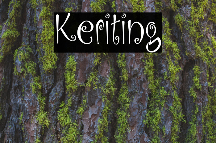 Keriting Font examples