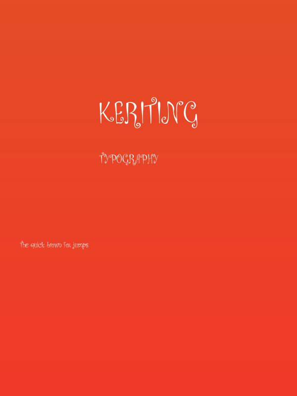 Keriting Poster