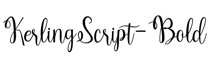 KerlingScript-Bold  Free Fonts Download