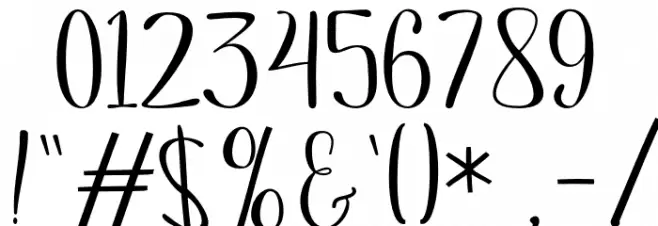 KerlingScript-Bold Font OTHER CHARS