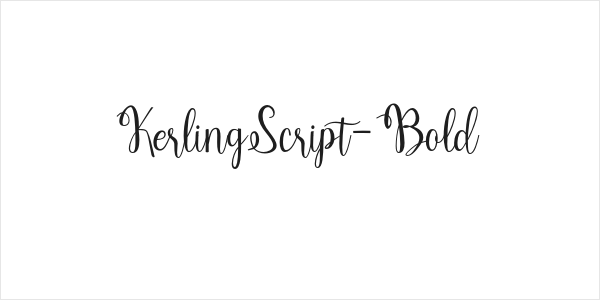 KerlingScript-Bold Logo