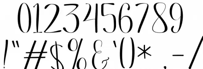 KerlingScript Font OTHER CHARS