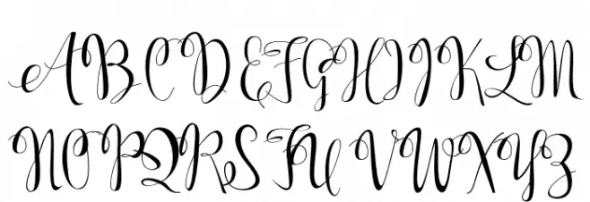 KerlingScript Fonte MAIÚSCULAS
