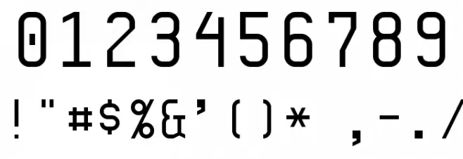 Kernel Panic NBP Font OTHER CHARS