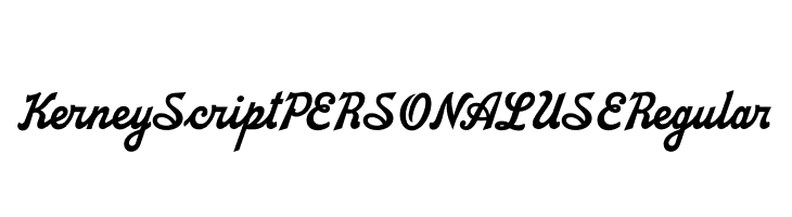 Kerney Script PERSONAL USE Regular  font caratteri gratis