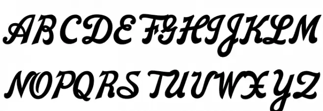 Kerney Script PERSONAL USE Regular Fuentes MAYÚSCULAS
