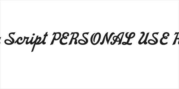 Kerney Script PERSONAL USE Regular Logo