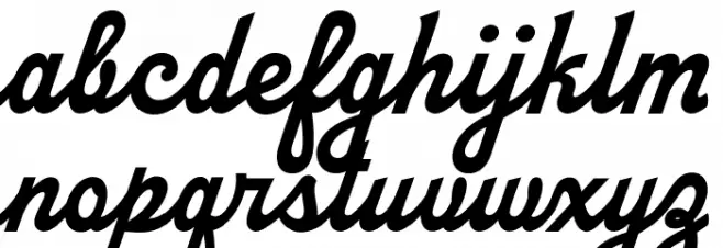 Kerney Script PERSONAL USE Regular Schriftart Kleinbuchstaben