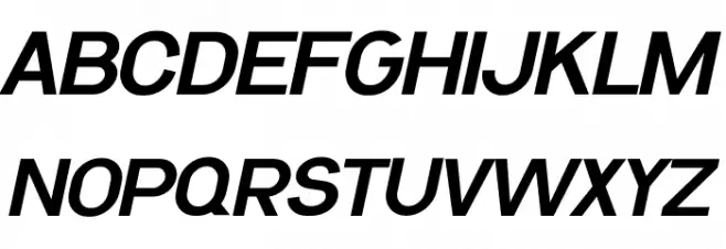 Kernl Grotesk Bold Italic 字体 大写