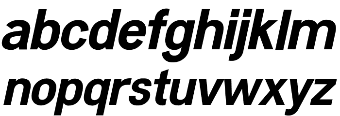 Kernl Grotesk Bold Italic Шрифта строчной