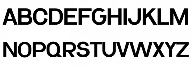 Kernl Grotesk Bold फ़ॉन्ट अपरकेस