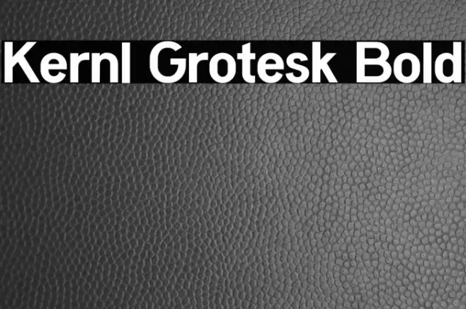 Kernl Grotesk Bold Font examples