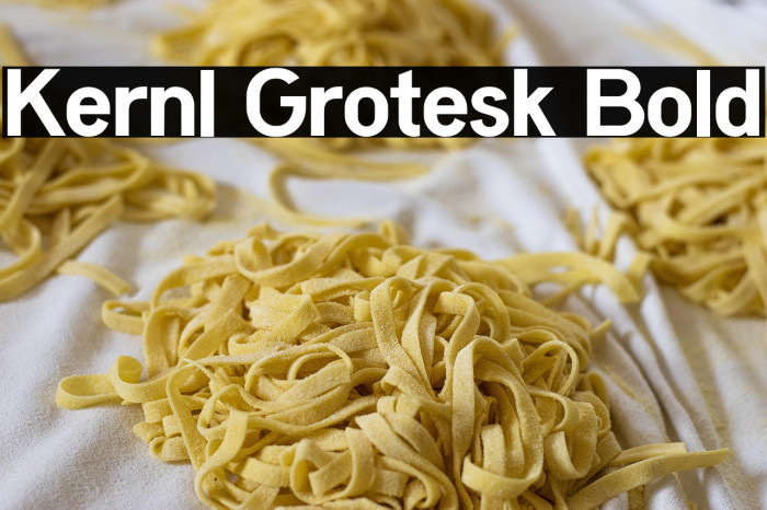 Kernl Grotesk Bold Example 3