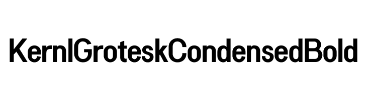 Kernl Grotesk Condensed Bold  Скачать бесплатные шрифты