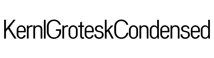 Kernl Grotesk Condensed  नि: शुल्क फ़ॉन्ट्स डाउनलोड