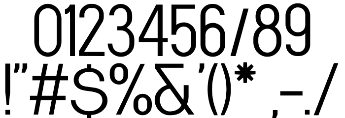 Kernl Grotesk Condensed Font Alte caractere
