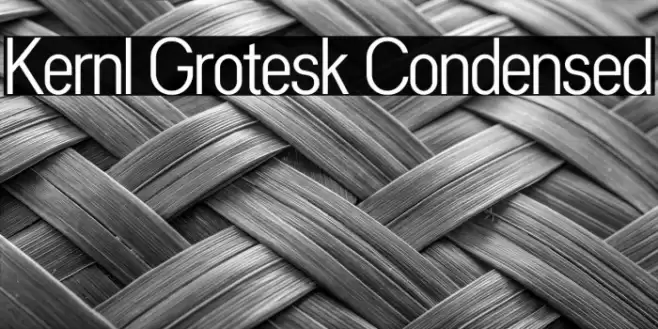 Kernl Grotesk Condensed Font examples